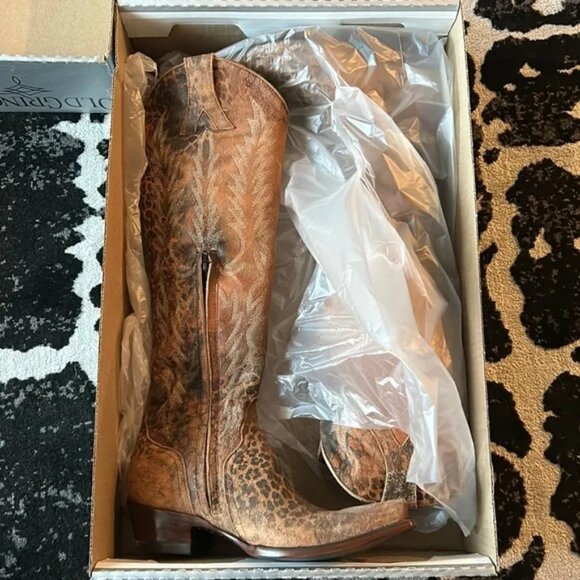 Old Gringo Shoes - Old Gringo Myra 18” color Ocre cowboy boots